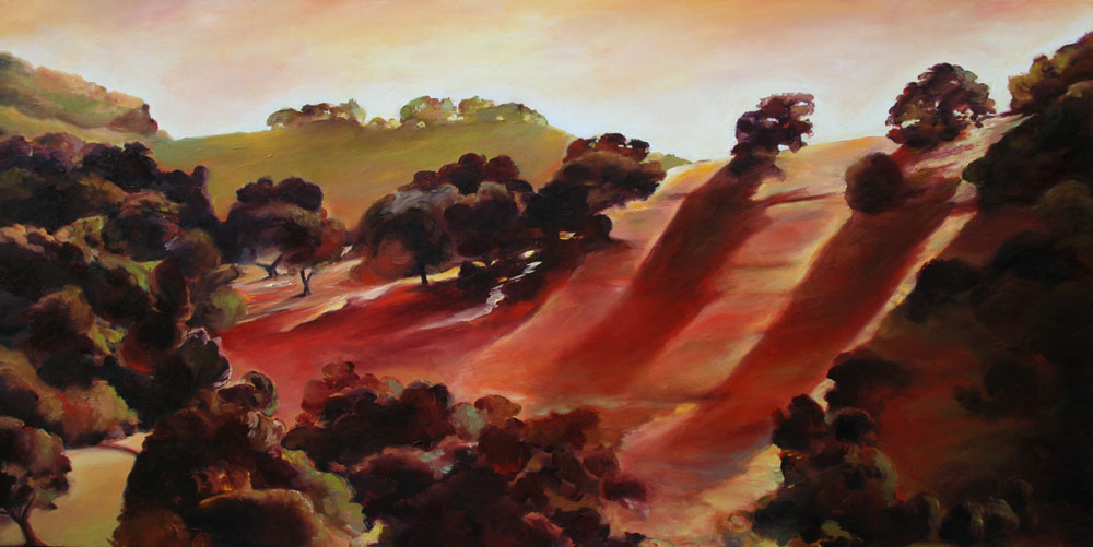 painting of passing views by Francene Christianson